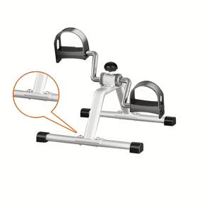 TEMU 1개 화이트 알루미늄 수동 페달 운동 자전거 - 조절 가능한 풋페달 & 핸들바, 내구성 있는 금속 프레임, 홈 피트니스 및 재활용, 비전기식 성인용, 세련된 디자인, 견고한 구조