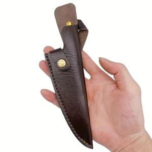 TEMU 1pc 전문 요리사용의 요리사용 칼 분리기 sheath - 인조 가죽, 고기, 생선, 스시에 적합 - 내구성 있는 주방 및 야외 보관, 칼 포함되지 않음, 주방 칼 보관| 세련된 칼 홀더| 인조 가죽 sheath