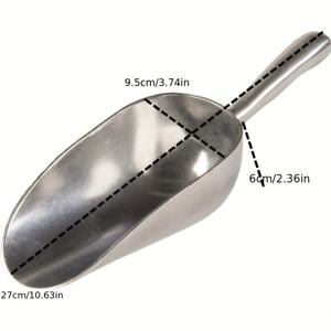 TEMU 12oz 주조 알루미늄 아이스 스쿱 - 바, 건조 식품, 사탕 및 향신료에 완벽 - 튼튼한 주방 및 레스토랑 필수품