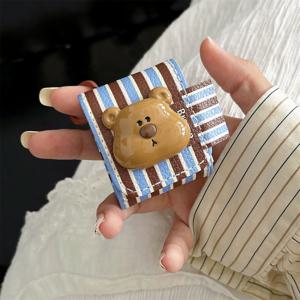 TEMU Bear Head ForAirPods 1/2 이어폰 케이스 pro 방탄 케이스 3세대 이어폰 커버 4세대 이어폰 보호 케이스