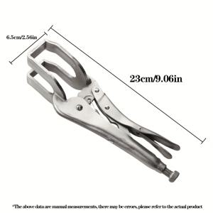 TEMU 차량 유지보수/금속 공학용 조절 가능한 7cm 개방/빠른 해제 핸들 산업 등급 탄소강 U형 용접 플라이어, 고강도 스프링 변형 방지, 경질 알루미늄 합금, 내식성 및 내열성
