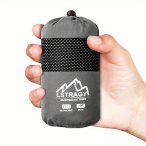 TEMU 울트라라이트 코티지 슬리핑백 라이너 (단 280g), 양방향 지퍼 디자인, 호스텔 및 필수품, 하이킹 액세서리, 220 x 90cm|백팩
