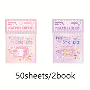 TEMU 총 50장의 미니 다이컷 스티커북, 손가락 요정 이야기 시리즈, DIY 스크랩북 액세서리, 스크랩북 스티커, 콜라주 앨범, 저널 장식, 휴대폰 케이스, 물병, 자동차 컵, 컴퓨터, 기타, 자전거, 스케이트보드, 수하물 일기|다이어리