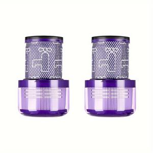 TEMU 2개 필터, Dyson V12 교체 필터, Dyson V12 Detect Slim Absolute / Total Clean / Extra / Fluffy 진공 청소기, 세척 가능한 교체 부품 V12 HEPA 필터 액세서리, 교체 # DY-971517-01 및 97151701.