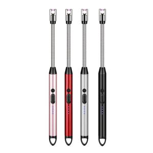 TEMU 4개 전기 라이터, 사파티 잠금 기능이 있는 캔들 라이터, USB 타입-C 포트, 방풍 무화염 아크 라이터, LED 배터리 디스플레이가 있는 충전식 라이터