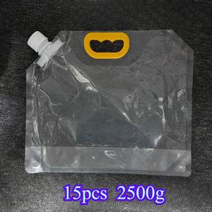 TEMU 15pcs 재사용 가능한 플라스틱 식품 보관 가방 - 습기 방지, 곤충 방지, 다섯 곡물 및 다양한 곡물 정리함, 쉽게 접근할 수 있는 회전식 쌀 버킷, 다목적 가정용 보관 탱크, 곡물 보관 | 장식 보관 | 습기 방지 밀봉