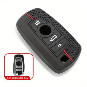 TEMU 1pc 남자 실리콘 자동차 키 커버 케이스 BMW 1 2 3 4 5 6 7 시리즈 X1 X3 X4 X5 X6 F36 F25 F26 F30 F34 F10 F07 F20 Z10 G30 F15 F16
