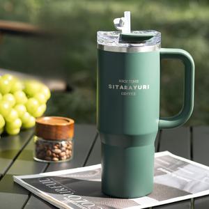 TEMU 900ml 스테인리스 스틸 보온텀블러, 빨대 및 손잡이 포함, 누수 방지, BPA 프리, 야외 캠핑 및 스포츠에 적합, 다색|텀블러