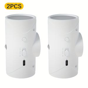 TEMU 2개 충전식 LED 야간 조명 모션 센서 포함, 3가지 조명 모드, 자석 벽 조명, 현관, 침대 옆, 책상 및 옷장용, USB 충전, 실내 사용, 실내 조명 | 현대적인 벽 조명 | 세련된 디자인, LED 야간 조명