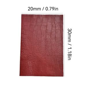 TEMU 8*12인치 고품질 악어무늬 가죽 한 조각, 두께 1.3mm, 책 표지, 지갑, 가방, 신발, 보관함, 가죽 케이스 및 기타 DIY 공예에 적합|북커버