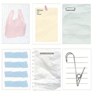 TEMU INS 스타일 플랜 메모패드 6권 세트, 120페이지, 비접착식, DIY 계정 자료 기록용, 일상 소소한 것들을 분류하기에 적합