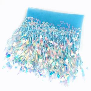 TEMU 1 야드 시퀸 메쉬 태슬 트림 - 라틴 드레스, 웨딩 가운 및 DIY 봉제 프로젝트용 레이스 프린지 - 화이트, 핑크, 레드, 블랙 색상 가능
