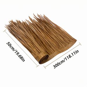 TEMU 인공 갈대 롤, 인공 갈대 지붕, 9×3 피트, 지붕 재료, 해변 가제보, 정원, 티키 바, 사생활 보호, 방수, 자외선 차단 및 화재 방지, 크리스마스, 추수 감사절, 할로윈, 어머니의 날, 휴일 파티 장식