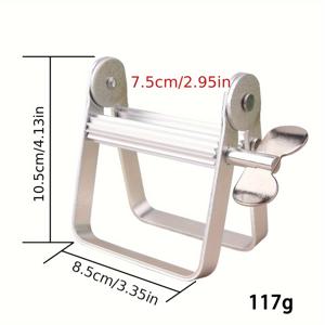 TEMU 1pc 알루미늄 페인트 스queezer - 아크릴, 워터 컬러, 오일 페인팅 및 치과 펠트 엑스트루션용 수동 도구 - 스테인리스 스틸, 손가락으로 작동, 전기 없음 - 예술가 및 치과 전문가에게 이상적, 튜브, 튜브 및 병용 페인트 스queezer|아크릴물감