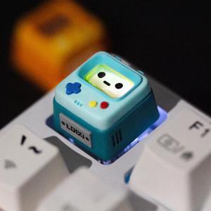 TEMU ESC 키 레트로 게임 콘솔 투명한 핸드메이드 D-패드 기계식 키보드용 키패스|키보드|독거미키보드|게임