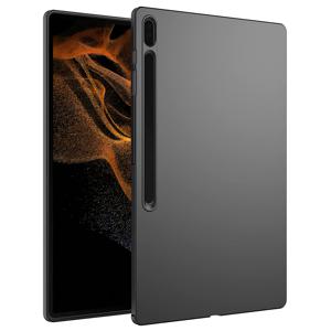 TEMU 삼성 갤럭시 탭 S10 울트라, S10 FE+, S9 울트라, S9 FE+, S9 FE용 매트 블랙 태블릿 케이스, 슬림 프로스트 보호 커버, 지문 방지 및 스크래치 방지 소프트 TPU 백커버, 가볍고 내구성 있는 액세서리