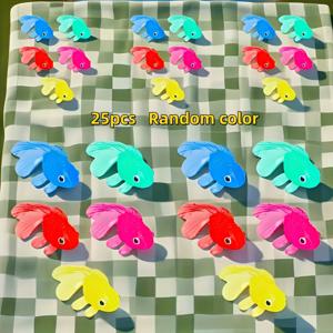 TEMU 25가지 화려한 플라스틱 금붕어 - 파티 선물, 장식 및 게임용으로 완벽한 다양한 색상, 크리스마스 스타킹 스터퍼와 깜짝 소품