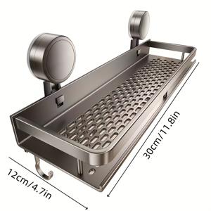 TEMU 2개의 흡착컵 욕실 벽 선반, 회전식 이중층 수납 트레이와 미끄럼 방지 타월 후크, 22.05LB의 헤비 듀티 욕실 코너 랙, 기숙사 아파트에 적합, 방수 및 욕실 정리 시스템, 책장, 선반|화장실선반