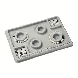 TEMU 1pc 플라스틱 쥬얼리 소형 디자인 플레이트 DIY 비즈 메이커 팔찌 목걸이 전문가용 쥬얼리 제작 도구 - 비즈 트레이