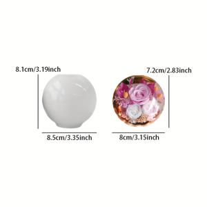 TEMU 대형 3D 구형 실리콘 레진 몰드 - 투명, 무봉제 에폭시 주조용, 꽃 보존 및 양초 제작, 홈 데코 공예 도구