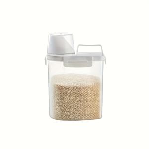 TEMU 뚜껑이 있는 밀봉 식품 보관용기 세트 - BPA 프리 폴리에틸렌 주방 저장함, 시리얼, 견과류, 밀가루, 쌀에 적합 - 곤충 방지, 습기 방지, 휴대용 누수 방지 분배 및 보관 상자, 식료품 저장실에 적합 - 범용|트라이탄밀폐용기
