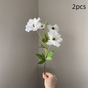 TEMU 2 Stems of Artificial Butterfly Pea Flowers, 19.29