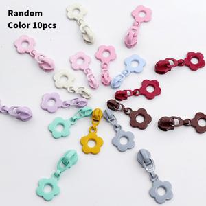 TEMU 8/10개 파스텔 나일론 꽃 지퍼 풀 - 장식 꽃 디자인 작은 꽃 베개 지퍼 DIY 수선, 공예, 지갑 및 인형, 다색 공예 용품 (분홍색, 노란색, 녹색, 파란색, 보라색), 귀여운 지퍼 픽, 공예 액세서리, 재미있는 디자인, 내구성 지퍼