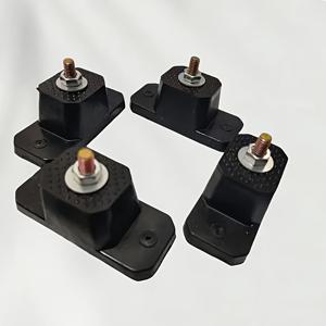 TEMU 4pcs 에어컨 충격 흡수 패드 - 35dB 소음 감소, 나이트로 러버 재질, -40°C ~ 120°C 온도 안정성, 스플릿/윈도우/아웃도어 유닛에 적합, 내구성 및 조용한 작동, 에어컨 충격 흡수 패드, 화려한 색상 디자인, 내구성 있는 러버 구조|창문형에어컨