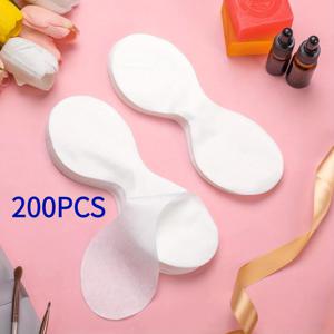 TEMU 200개 일회용 케어 아이 마스크 패드, 비직조 직물 재질, 아이 케어 마스크 시트, 보습 라이트 베이지 스파 아이 마스크, 부드럽고 안정적인 아이 패치 패드, 스파 및 개인 케어에 적합, 향수 없음, 배터리 없음 - 화이트