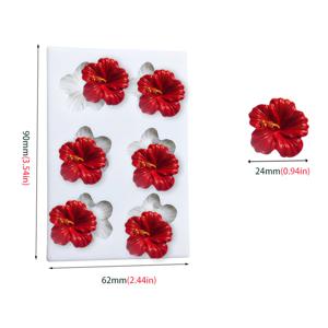 TEMU 1pc, 미니 꽃 초콜릿 몰드, 3D 실리콘 몰드, 캔디 몰드, 퐁당 몰드, DIY 케이크 장식 도구, 베이킹 도구, 주방 가제트, 주방 악세사리