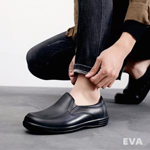 TEMU 남성용 고품질 슬립온 셰프 슈즈 - 가벼운 미끄럼 방지 EVA 작업화, 주방 및 캐주얼 착용용, 쉬운 청소 블랙 로우탑 편안한 전문 요리 신발, 세련된 디자인의 키친슈즈