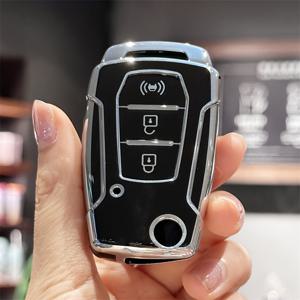 TEMU 쌍용 키론, 산카, 액티온, 코란도, 티볼리용 TPU 키 펍 커버 케이스 - 내구성 있는 보호용 리모컨 키 쉘 교체