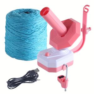 TEMU 전기 실 감는 기계, 실 볼 정리대, USB 인터페이스가 있는 전동 뜨개질 도구|뜨개실