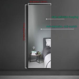 TEMU 1개~벽걸이용 직각 사각형 디자인~고화질 스크래치 방지 거울~경량 아크릴 HD 무테 안티스크래치 미러~클래식한 직사각형 디자인~옷장용 풀바디 드레싱 미러~휴일 장식용 미러~요가실 스크래치 방지 접착 소프트 미러~문 부착 HD 미러~원초 단 전면 붙이기