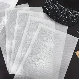 TEMU 5pcs 라인스톤 핫 멜트 접착제 직물 패치, DIY 공예, 수선 및 패션 액세서리용 화이트 장식, 라인스톤 장식