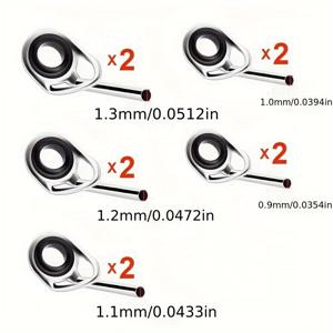 TEMU 낚시용 탑 링 로드 수리 키트 가이드 로프 아이 키트 내경 0.9/1.0/1.1/1.2/1.4/1.5/1.6/1.7/1.8/1.9/2.0/2.1/2.2mm
