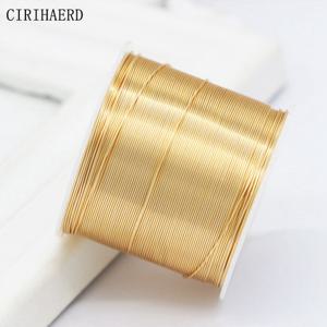 TEMU DIY 수제 주얼리 만들기용 14K 실금도금 구리 와이어, 보석 액세서리 비즈 재료 도매