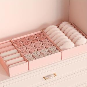 TEMU 3pcs 접이식 속옷 보관 상자, 팬티 디바이더, 옷장 서랍 정리함, 옷과 양말 보관 상자