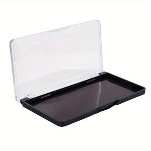 TEMU 1pc 비어있는 자석 메이크업 팔레트 - 아이섀도우, 블러셔 및 화장품 정리함, 투명한 뚜껑, 가벼운 플라스틱 디자인, DIY 미용 제품, 화장대 보관 | 투명한 뚜껑 | 자석 잠금, 메이크업 정리함