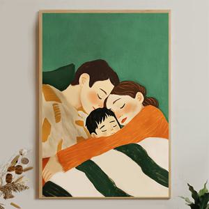 TEMU 가족 사랑 포스터, 아늑한 순간 캔버스 프린트, 빈티지 벽 예술, 클래식 장식품, 선물용, 집과 기숙사 장식, 침실 및 거실에 적합, 액자 없음, 2D 평면, 방 꾸미기에 완벽한 그림