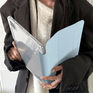TEMU 아이패드 9세대/10세대, 아이패드 a16, 아이패드 에어 11인치/13인치, 아이패드 프로 11인치/13인치, 아이패드 에어 4세대/5세대, 아이패드 프로 12.9 케이스 - 풀 스크린 Y-폴드 보호 소프트 백 커버, 남녀 공용 신년 및 크리스마스 선물