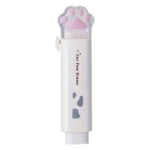 TEMU 푸시-풀 고양이 발바닥 귀여운 지우개 여아용 연필 지우개 만화 학용품 사무실 보상용 지우개, {3가지 색상 선택 가능}