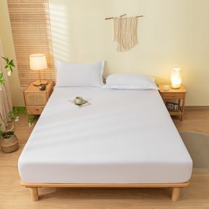 TEMU 1개 부드럽고 내구성 있는 딥 포켓 침대 시트 (≤29cm) - 세탁기 사용 가능 폴리에스터 매트리스 커버, 침실/게스트룸/호텔용 - 우아한 디자인, 베갯잉 포함되지 않음|매트리스커버