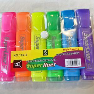 TEMU 4/6-Color Superliner Highlighters | Chisel Tip Fluorescent Markers | Bold Color Underline Markers | 사무실, 학교 및 공부에 이상적 | 독서, 라벨링 및 노트-taking을 위한 스테이션러리
