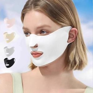 TEMU 3pcs 아이스 실크 러닝, 러닝용 얼굴 커버, 골프, 하이킹 및 산악 등반용, 얼굴 커버용 통기성 마스크, 사이클링용 코와 코 커버
