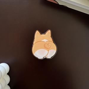 TEMU 2D 플랫 귀여운 동물 폰 케이스 스탠드, 접이식 손가락 홀더, 친구와 가족을 위한 특별한 선물 아이디어, 핸즈프리 뷰잉, 재미있는 디자인, 내구성 있는 소재, 2D 플랫