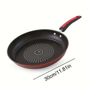 TEMU 1개 대형 논스틱 프라이팬 - 24/28/30cm (9.4/11/11.8인치) 내열성 주철 구조, 전기/가스/인덕션 호환, 오븐 사용 가능, 쉬운 세척 논스틱 표면 - 가정/레스토랑/캠핑/여행용 - 식기세척기 사용 가능