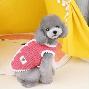 TEMU 겨울 따뜻한 개 베스트 플리스 강아지 코트 소프트 애완 동물 자켓 소형 중간 개 고양이 옷 테디 치와와 프랑스 불도그 의류