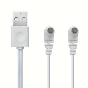 TEMU 5mm 6mm 10mm 자석 USB DC 충전기 케이블, 마사지기, 전기 칫솔, 개 훈련사, 얼굴 클렌저용 2.7ft 대체 오발 베이스 충전 코드 - ABS 소재, 0-5W 출력 전력, 배터리 필요 없음, 흰색, 2.7ft 충전 케이블 | 현대 충전 케이블 | 내구성 있는 충전 케이블
