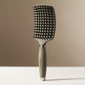 TEMU 1개 벤트 디자인 빗 - 여성, 남성 및 어린이용 젖은/건조 머리 빗, 긴/두꺼운/얇은/곱슬/직모 엉킴 해소, 빠른 건조 & 스타일링 마사지에 적합
